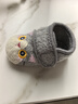小茸0-3歲嬰幼兒女寶軟底學(xué)步鞋小貓 魔術(shù)貼穩步鞋卡通家居地板鞋保暖 米白/淺粉 14.5 適合腳長(cháng)13-13.5cm 曬單實(shí)拍圖