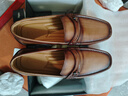 金利來(lái)（Goldlion）豆豆鞋秋季皮鞋男商務(wù)休閑鞋男鞋套腳樂(lè )福鞋男士皮鞋休閑皮鞋 黃棕 42 曬單實(shí)拍圖
