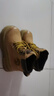 駱駝（CAMEL）大黃靴女時(shí)髦擦色粗跟戶(hù)外工裝馬丁靴 L24W076611 土黃(5孔) 38 曬單實(shí)拍圖