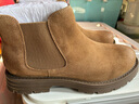 熱風(fēng)男鞋冬季新款男款靴子美式復古切爾西靴休閑短筒靴子 08杏色 42 曬單實(shí)拍圖