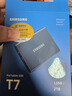 三星（SAMSUNG） 2TB Type-c USB 3.2 移動(dòng)固態(tài)硬盤(pán)（PSSD） T7 灰色 NVMe傳輸速度1050MB/s 手機直連筆記本外接 曬單實(shí)拍圖