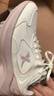 特步女子跑步鞋運動(dòng)鞋冬季新款革面防潑水輕便減震休閑女跑鞋粉色 曬單實(shí)拍圖