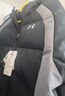 UNDER ARMOUR（Under Armour）童裝運動(dòng)保暖休閑風(fēng)格羽絨服 青少年面包服外套 黑色 170 曬單實(shí)拍圖