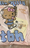 野獸派家居（tbh）三麗鷗Hello Kitty星光緞長(cháng)款家居服套裝可外穿睡衣長(cháng)款 千禧粉 S 曬單實(shí)拍圖