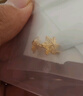 中國黃金（CHINA GOLD）黃金耳釘女士999足金雪花耳釘生日圣誕節禮物送女友老婆 足金雪花耳釘約1.2g【甄選禮盒】 曬單實(shí)拍圖