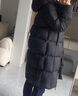 坦博爾【當季爆款】熱賣(mài)連帽羽絨服女中長(cháng)款加厚保暖上衣外套TBF530780J 黑色 S (160) 曬單實(shí)拍圖