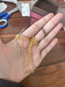 金至尊（3DG Jewellery）黃金手鏈花期INS風(fēng)疊戴雙層鏈999足金送女友老婆生日禮物計價(jià) 金重9.78克（以實(shí)際克重多退少補） 曬單實(shí)拍圖
