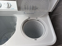 海爾（Haier）半自動(dòng)洗衣機雙桶雙缸10公斤家用小型大容量雙電機強勁動(dòng)力省水電洗脫分離波輪以舊換新老式洗衣機 10公斤678S|強勁颶風(fēng)水流+溢水漂洗+移動(dòng)腳輪 曬單實(shí)拍圖