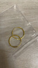 周六福5G工車(chē)花圓形耳圈黃金耳環(huán)女生日禮物計(jì)價(jià)A0913147一對(duì)約1.72g 曬單實(shí)拍圖