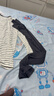 愛(ài)慕兒童保暖內衣男童吸濕發(fā)熱小暖氣秋衣秋褲套裝炭黑條紋160 曬單實(shí)拍圖