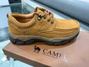 駱駝（CAMEL）磨砂牛皮男士工裝大頭休閑皮鞋 G13A307163 駝色 42  曬單實(shí)拍圖