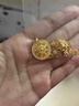 周大生黃金吊墜足金福字鏤空八寶羅盤(pán)掛墜送女友老婆紀念情人節禮物 約6.1g 曬單實(shí)拍圖