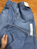 優(yōu)衣庫童裝男女童寬松直筒牛仔長(cháng)褲水洗產(chǎn)品寬腿褲秋冬新款478128 65 寶藍色 140 曬單實(shí)拍圖