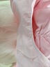 艾舞戈兒童舞蹈服女童短袖芭蕾舞練功服寶寶連體裙粉色公主紗裙 150碼 曬單實(shí)拍圖