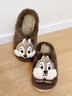 樸西兒童迪士尼卡通奇奇冬季棉拖鞋室內防撞保暖厚底防滑居家棉拖鞋 奇奇 36-37 （240mm） 曬單實(shí)拍圖