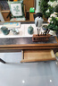 溪木工坊新中式陽(yáng)臺茶桌家用小型茶幾老榆木現代簡(jiǎn)約陽(yáng)臺長(cháng)茶臺泡茶桌 1米拾隱長(cháng)茶桌巖面款 曬單實(shí)拍圖