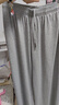 優(yōu)衣庫女裝運動(dòng)寬腿褲/闊腿褲褲子483282 03 灰色 M 曬單實(shí)拍圖