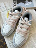 Jordan定制球鞋 Air 1 Low 少女感  防滑耐磨 低幫 復古籃球鞋 男女同款 白色 38 曬單實(shí)拍圖