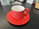 十六開(kāi)理想咖啡杯16開(kāi)景德鎮陶瓷杯高級感水杯拿鐵杯碟套高顏值生日禮物 碳火紅 白釉 300ml 曬單實(shí)拍圖