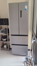 美的（Midea）417法式多門(mén)四開(kāi)門(mén)嵌入式60CM超薄一級雙變頻智能家用電冰箱MR-417WFPE流蘇銀國家補貼20% 曬單實(shí)拍圖