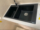 漢斯格雅（Hansgrohe）廚房水槽S510-F760臺上安裝石槽雙槽含下水 曬單實(shí)拍圖