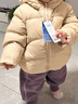 迷你巴拉（minibala）【三防】男女童寶寶泡芙羽絨服保暖小熊防風(fēng)帽厚2025冬新品 曬單實(shí)拍圖