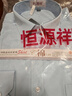 恒源祥DP成衣免燙男士長(cháng)袖淡藍色襯衫春秋季純色棉長(cháng)袖商務(wù)正裝襯衣男裝 【長(cháng) 袖】6613 藍色平紋 純全新100% 39 高檔品牌男裝 曬單實(shí)拍圖