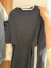 艾諾絲雅詩(shī)【商場(chǎng)同款】2025冬季新款摩登綿羊毛鏤空收腰針織連衣裙41029802 煙灰色 L 曬單實(shí)拍圖