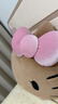 野獸派家居（tbh）三麗鷗Hello Kitty二合一抱枕法蘭絨暖香毯抱枕毯靠墊毛毯禮物   曬單實(shí)拍圖