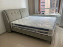 芝華仕（CHEERS）五星皮床意式輕奢雙人主臥室真皮軟包美拉德婚床帶床墊C208灰1.8m 曬單實(shí)拍圖