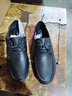 戶(hù)外休閑皮鞋男真皮系帶新款透氣皮鞋軟底軟面上班駕車(chē)鞋軟皮軟底 黑色單鞋 38 (240mm) 曬單實(shí)拍圖