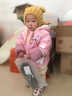 葉余亮皮免洗女童冬季棉衣外套棉服中小童加絨加厚寶寶棉襖潮 粉紅色 免洗加絨加厚 80 70-80cm 曬單實(shí)拍圖