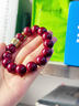 豆蔻時(shí)光14mm高含量紫金砂朱砂手串銀護身符手鏈本命年祈福男女士款 曬單實(shí)拍圖