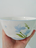 【摩登主婦同源】藍百合碗盤(pán)餐具家用米飯碗盤(pán)子菜盤(pán)湯碗面碗魚(yú)盤(pán) 5英寸高腳碗 曬單實(shí)拍圖