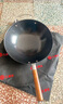 王源吉 古法鐵鍋手工澆鑄老式炒鍋生鐵無(wú)涂層不粘炒菜鍋望江南30cm 曬單實(shí)拍圖