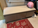 尋巧（SPERMEK）鞋柜換鞋凳入戶(hù)門(mén)口感家用坐凳一體輕奢進(jìn)門(mén)玄關(guān)鞋架穿鞋凳子可坐 【奶咖色100CM】可放45碼 曬單實(shí)拍圖