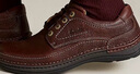 Clarks其樂(lè )男士潮流低幫舒適透氣厚底休閑皮鞋男皮鞋男男士休閑鞋 紅褐色 203390057 42.5 曬單實(shí)拍圖