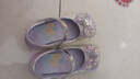 芭比童鞋女童春秋公主風(fēng)高跟鞋水晶鞋女孩時(shí)裝皮鞋DA6812 淺紫  31  曬單實(shí)拍圖