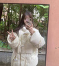 AEMAPE牛角扣2026棉服新款冬季氣質(zhì)休閑羽絨棉服好看短款面包扣厚外套潮 米白色-百搭加厚款【譳】 S 100斤以?xún)?曬單實(shí)拍圖