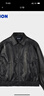 FILA FUSION斐樂(lè )易烊千璽同款男裝外套冬季新款時(shí)尚寬松皮衣夾克 正黑色-BK XL 180/100A/XL 曬單實(shí)拍圖