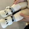 英氏 YEEHOO【商場(chǎng)同款】嬰兒步前鞋襪鞋熊貓絨布鞋秋冬保暖舒適新款 英氏白 18 碼 建議腳長(cháng)10-11cm 曬單實(shí)拍圖