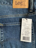 Lee25新品726標準中腰直筒丹寧回潮中藍色男牛仔褲 曬單實(shí)拍圖