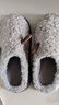 梵昇昱小羊角棉拖鞋男女冬季毛絨保暖情侶拖鞋室內家居加厚踩屎感毛毛拖 小羊角棉拖鞋男【咖】 42-43 【適合40-41】 曬單實(shí)拍圖