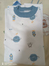 小青龍兒童內衣純棉男童女童全棉保暖秋衣寶寶小孩春秋裝中大童 藍太空（男寶寶上衣） 160 （建議150-160cm） 曬單實(shí)拍圖