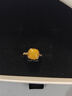 Amber Lollipop蜜蠟戒指女士黃琥珀戒指開(kāi)口食指戒周年紀念日生日禮物送女友老婆 曬單實(shí)拍圖