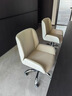 晨輝時(shí)尚老板椅高背總裁大班椅簡(jiǎn)約現代老板辦公椅主管椅子會(huì )議椅 鋼琴白+橙色（滑輪腳）低背 曬單實(shí)拍圖