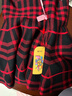 G.DUCKKIDS女童洋氣毛線(xiàn)裙短裙半身裙秋冬新網(wǎng)紅針織裙子學(xué)生裙百搭潮格子裙 紅色7號毛線(xiàn)裙 160cm 曬單實(shí)拍圖