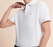 TOMMY HILFIGER25春夏新款男透氣珠地網(wǎng)眼通勤修身短袖T恤/鑲邊翻領(lǐng)POLO衫 【修身款】云沐白色YAF M 曬單實(shí)拍圖