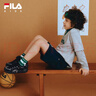 FILA斐樂(lè )兒童運動(dòng)鞋2025秋冬旋鈕男女童大童休閑籃球鞋可頌 曬單實(shí)拍圖