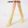 上森派系藍色白色堆堆襪芭蕾風(fēng)夏季薄款襪子女ins潮夏天長(cháng)筒襪瑪麗珍鞋襪 【薄款棉襪】黃色 1雙 均碼 推薦尺碼【35-39】 曬單實(shí)拍圖